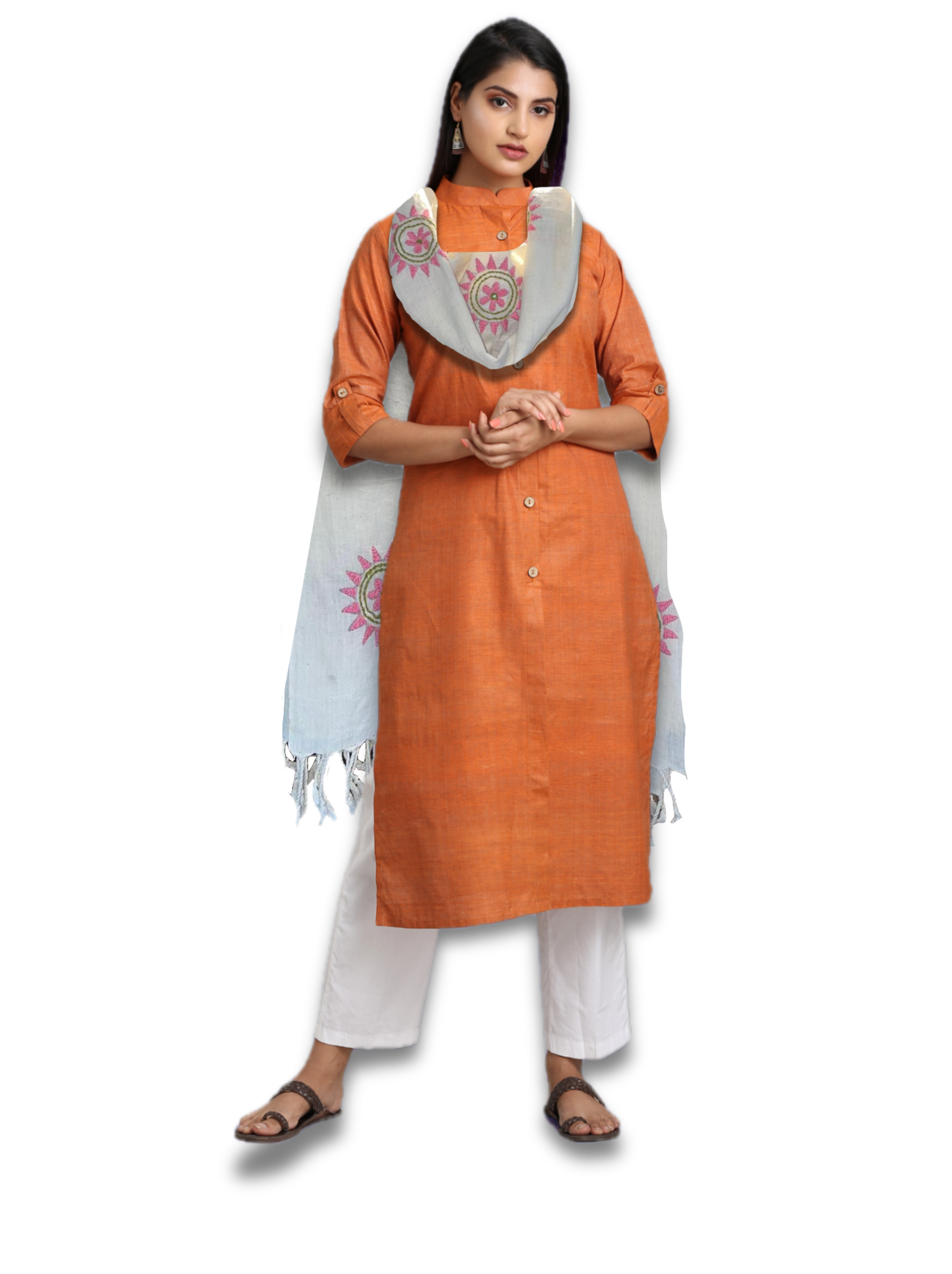 Handwoven Khadi Dupatta/Stole Handwoven Khadi Dupatta/Stole