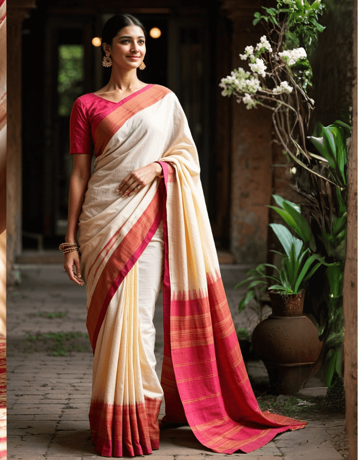 Handwoven Khadi Sarees | E-Khadi