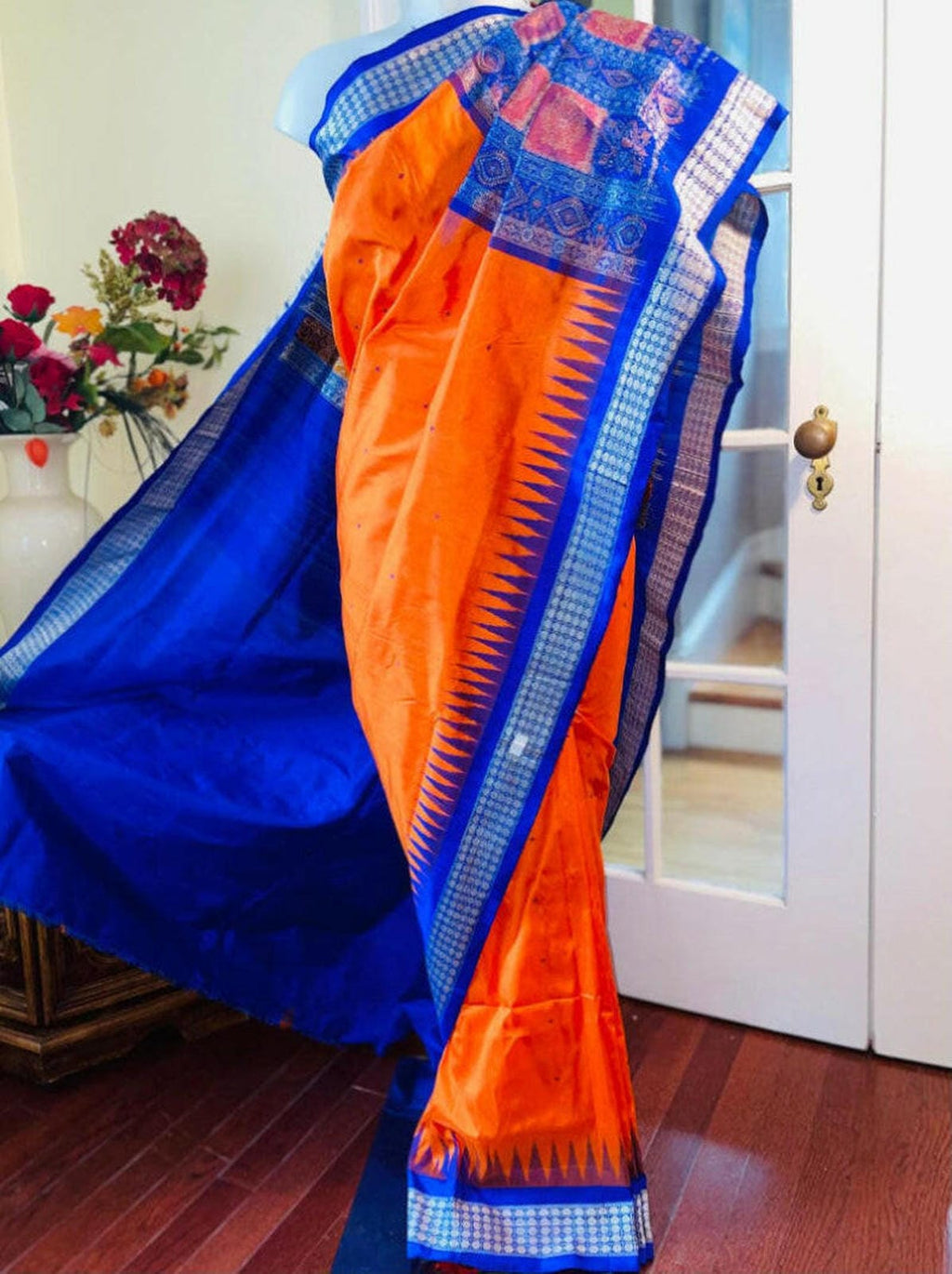 Berhampuri Bomkai silk saree
