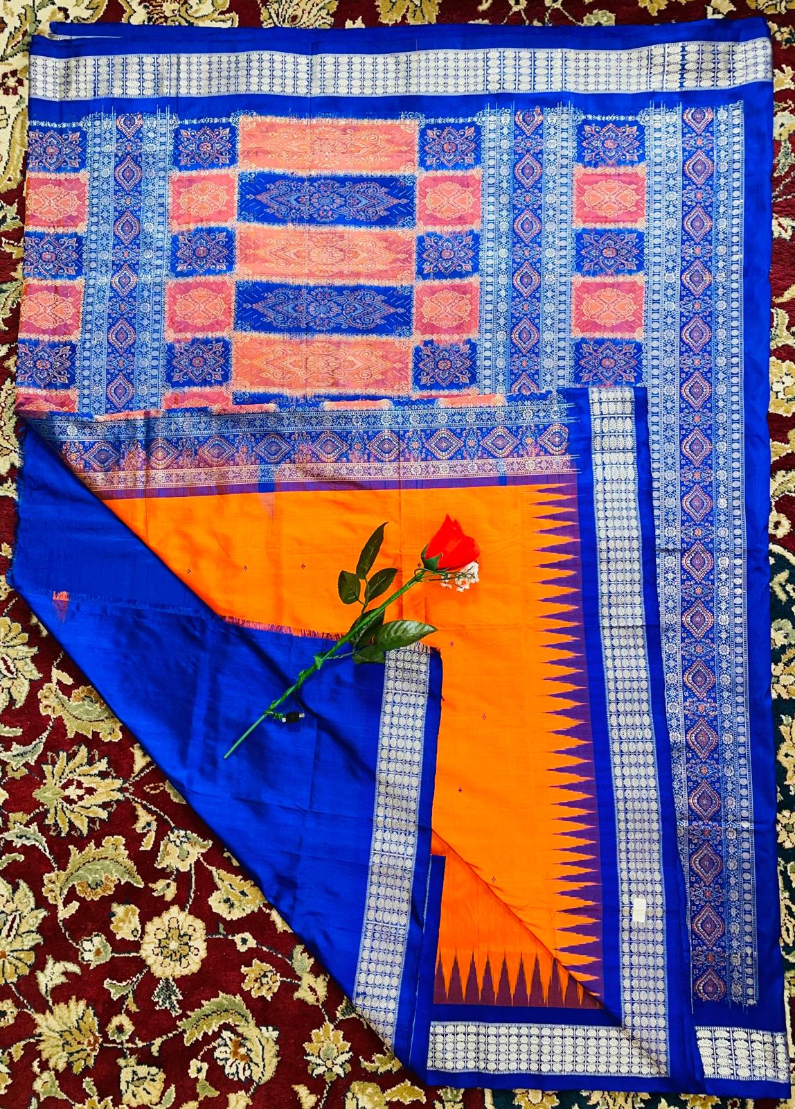 Berhampuri Bomkai Silk Saree