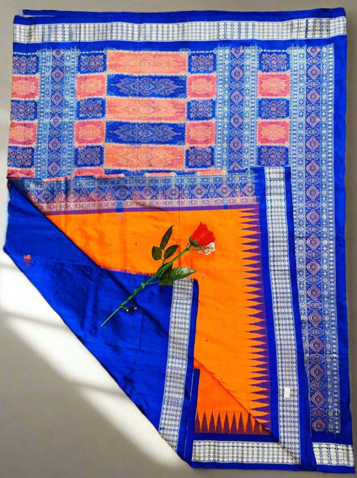 Berhampuri Bomkai silk saree