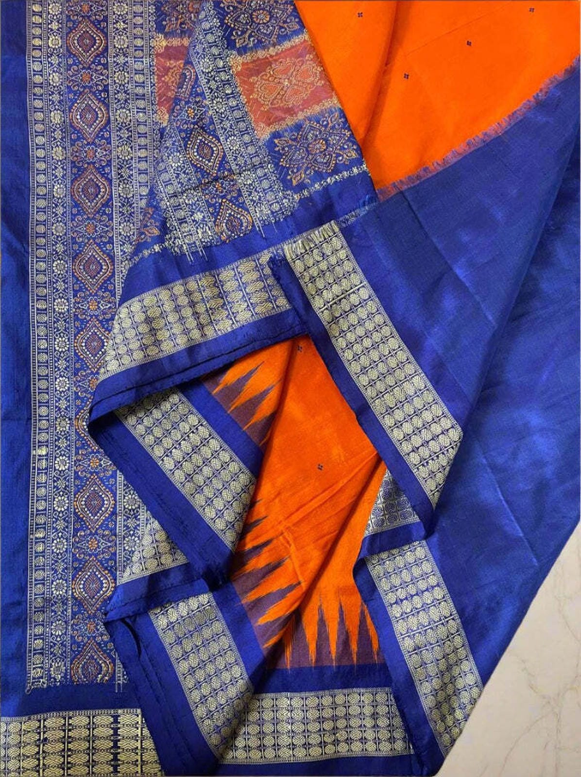 Berhampuri Bomkai silk saree