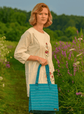 Blue Handbag – Stylish, Sustainable, and Perfect - WOMEN | E-Khadi