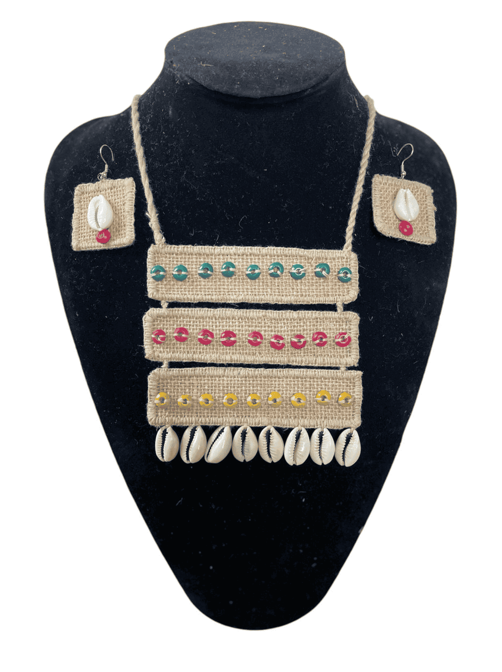 Brick style necklace set