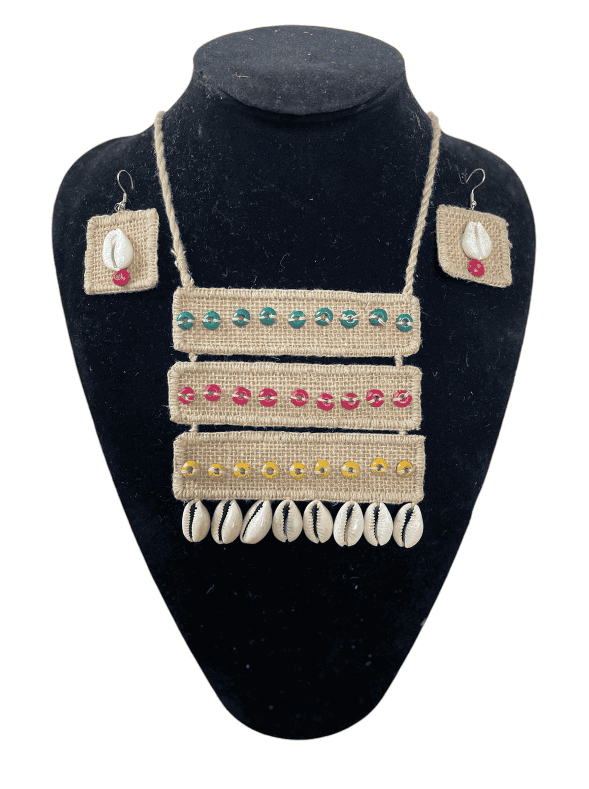 Brick style necklace set