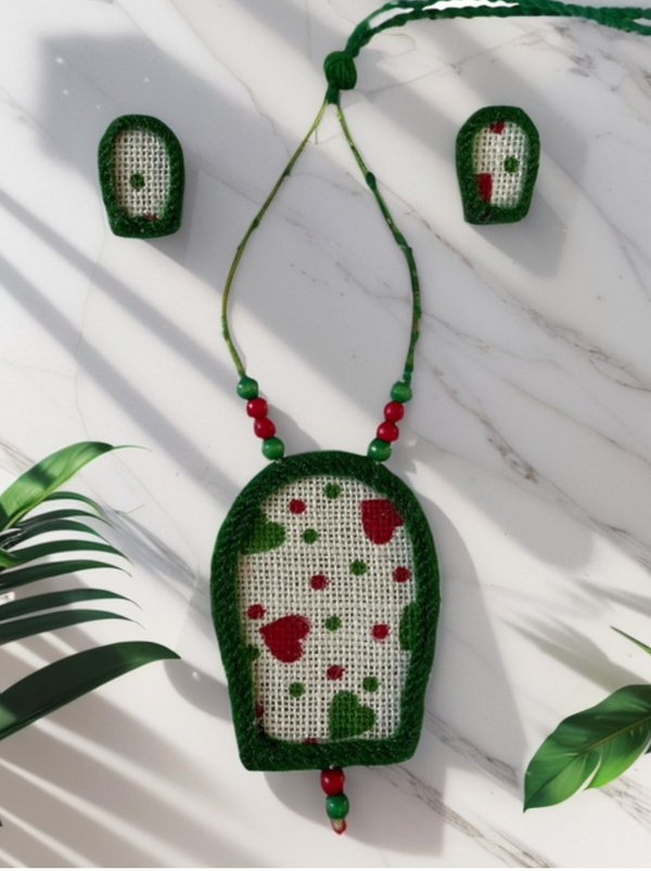 Christmas style robot necklace set