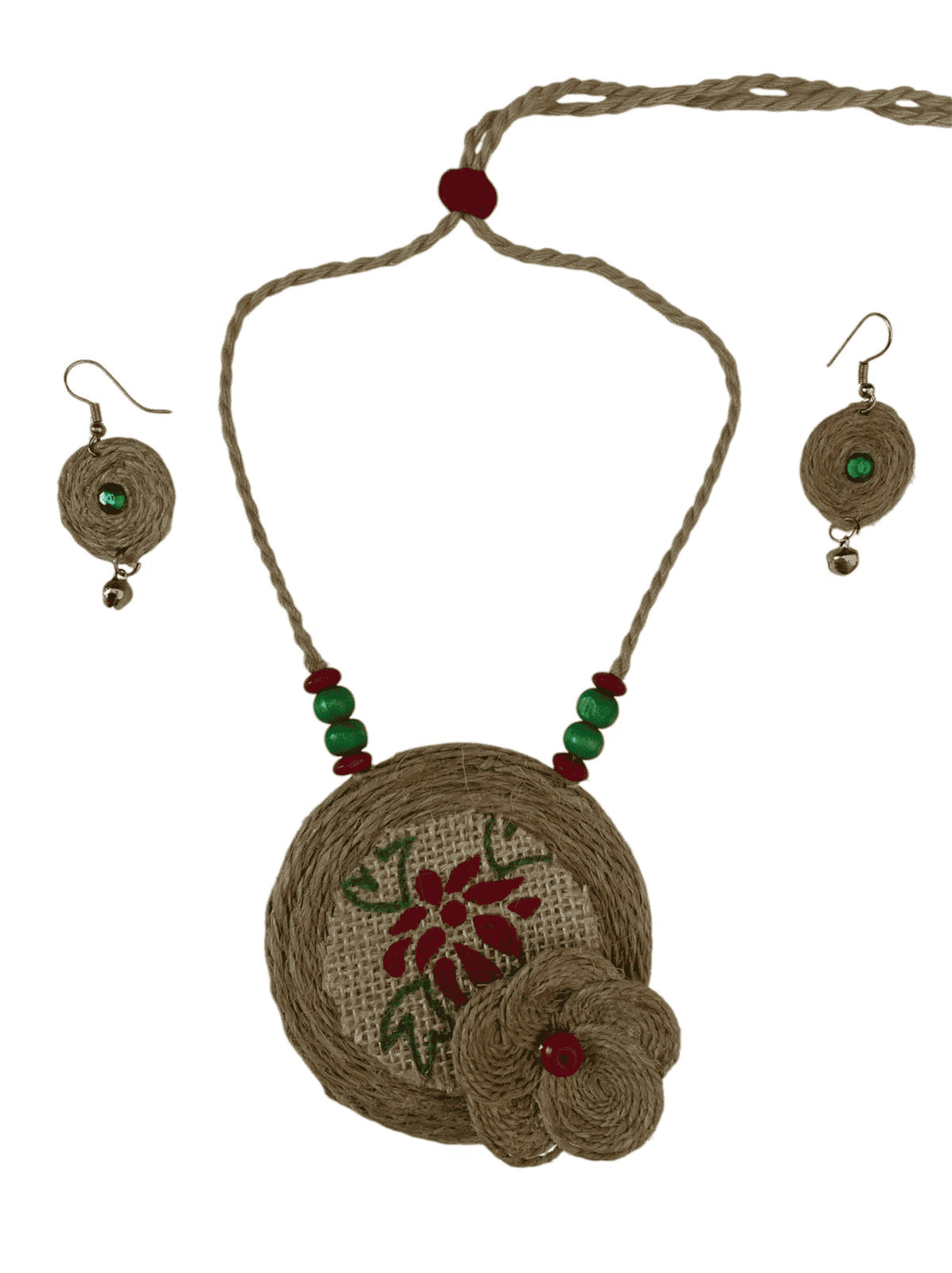 Christmas style flower necklace set