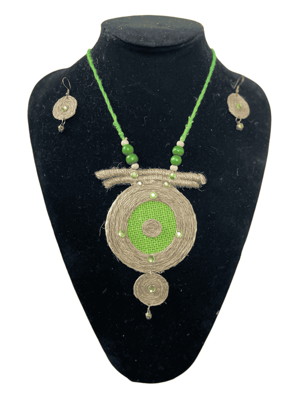 Christmas style round necklace set