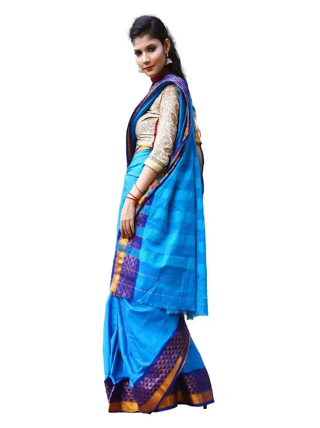 Cotton silk handloom saree