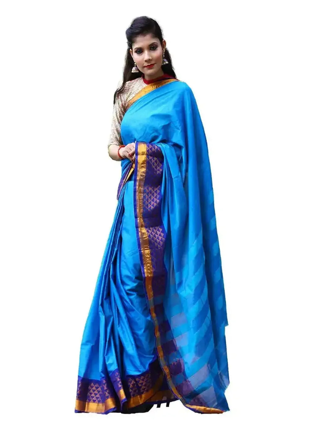 Cotton silk handloom saree
