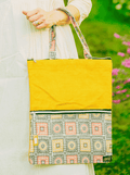 Eco-Conscious Yellow Handbag – Handmade Jute Bag - WOMEN | E-Khadi