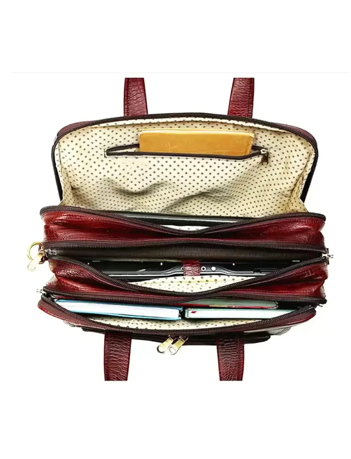 Tan Leather Office-cum-Laptop Bag