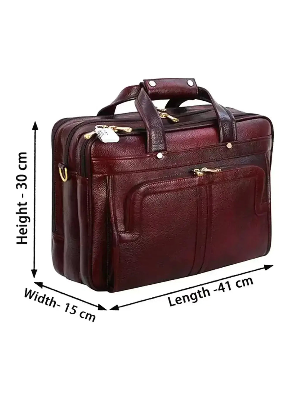 Exclusive luxury Tan Leather Office-cum-Laptop Bag