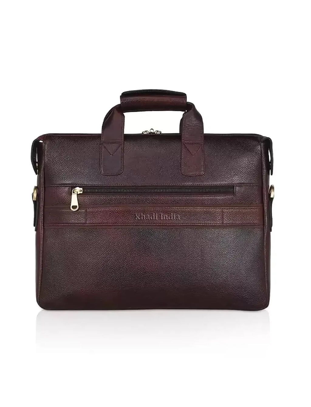 Exclusive luxury genuine leather laptop Bag - Brown