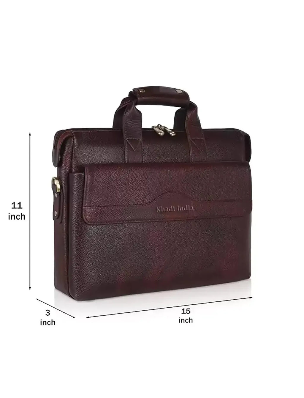 Exclusive luxury genuine leather laptop Bag - Brown