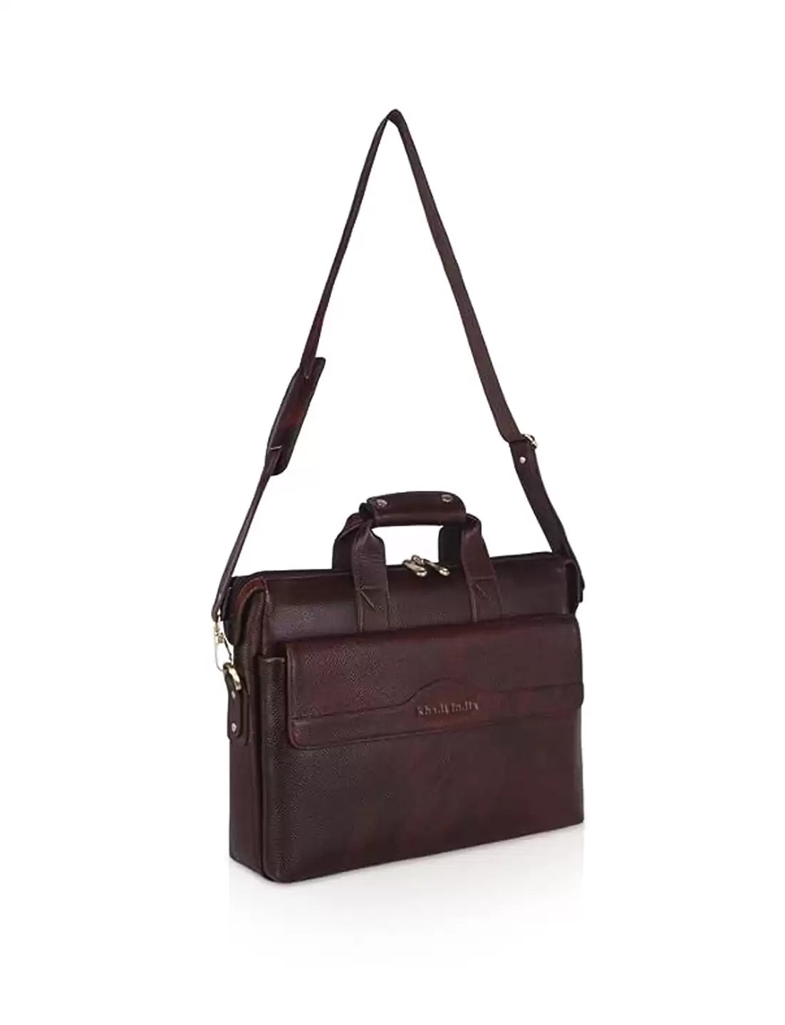 Exclusive genuine leather laptop Bag - Brown