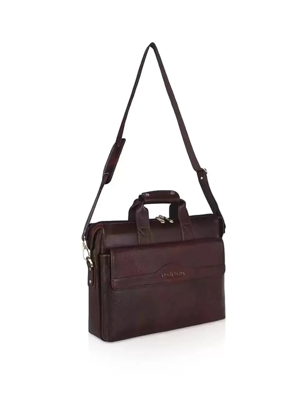 Exclusive luxury genuine leather laptop Bag - Brown