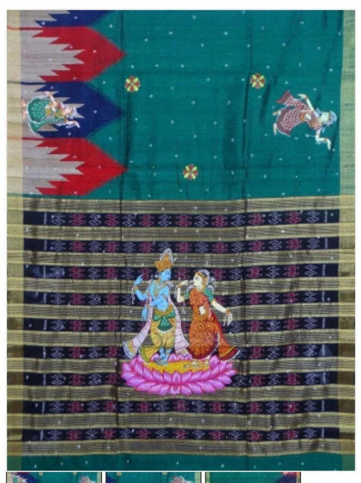 Tussore Handwoven tusser silk saree