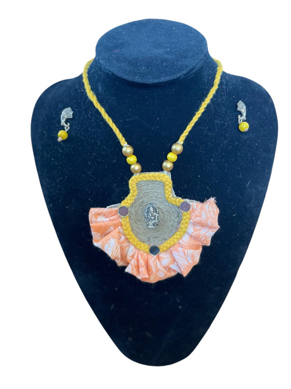Half rounded Ganesha necklace set
