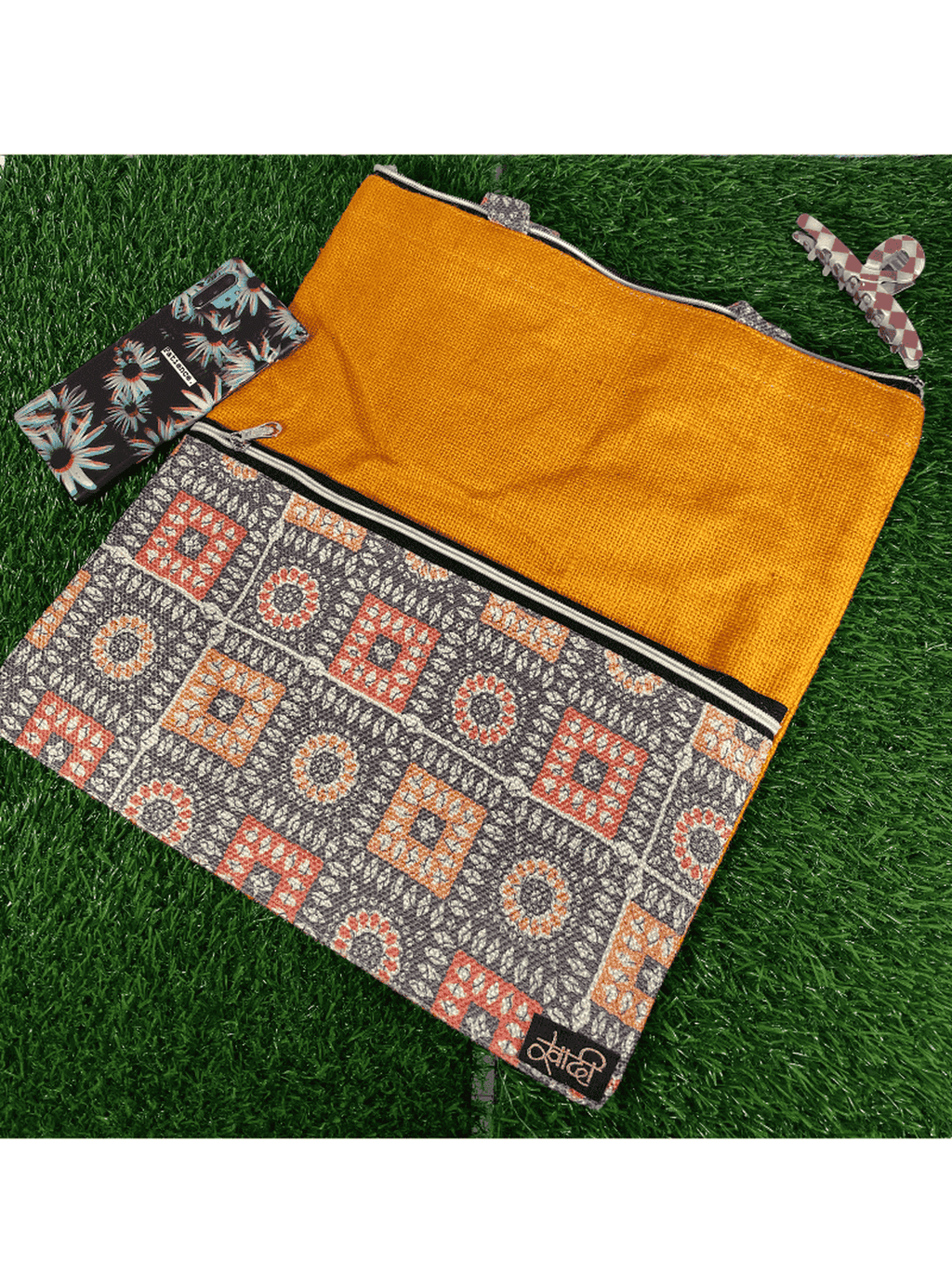 Eco-Friendly Orange Jute Handbag – Sustainable & Stylish - WOMEN | E-Khadi