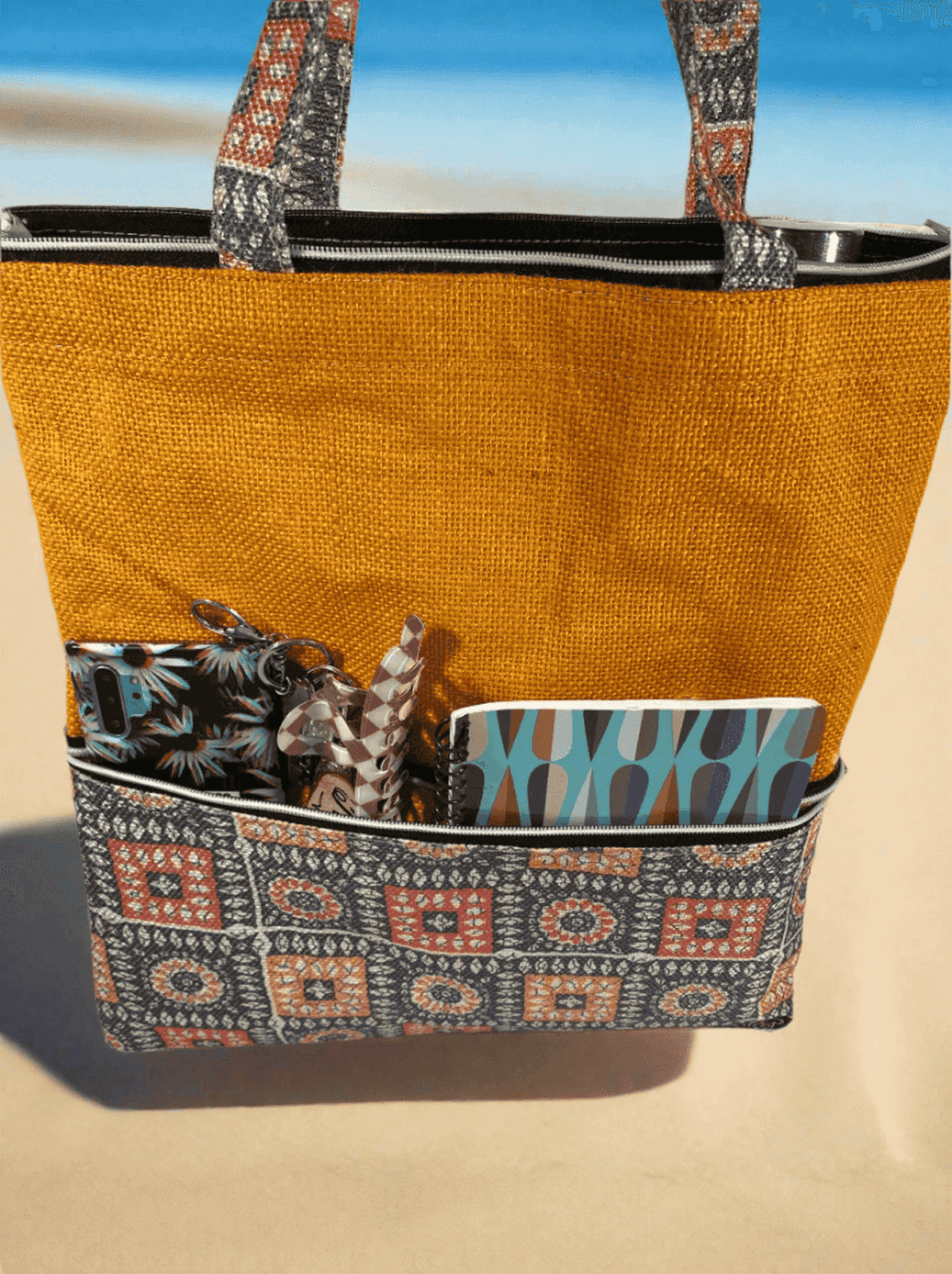 Eco-Friendly Orange Jute Handbag – Sustainable & Stylish - WOMEN | E-Khadi