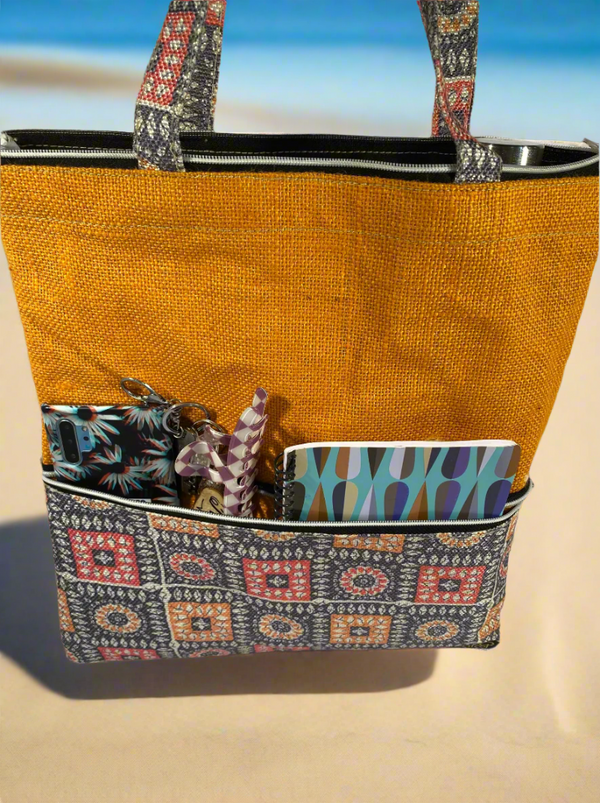 Eco-Friendly Orange Jute Handbag – Sustainable & Stylish