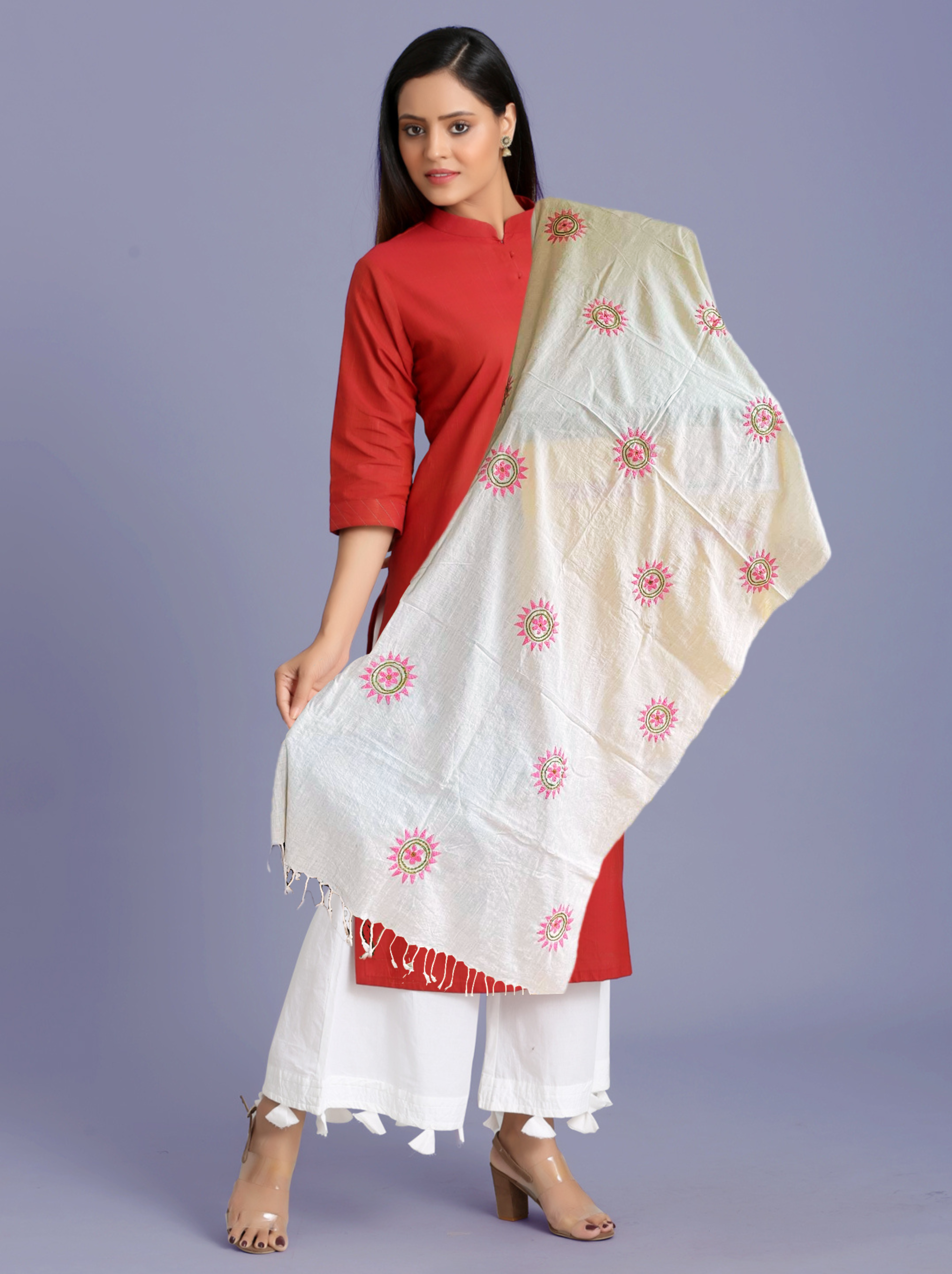 Handwoven Khadi Dupatta/Stole