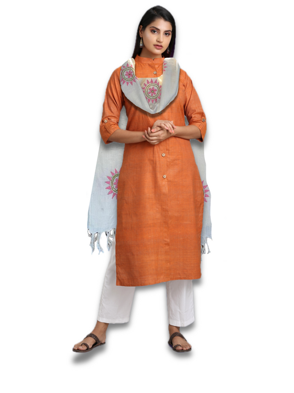 Handwoven Khadi Dupatta/Stole