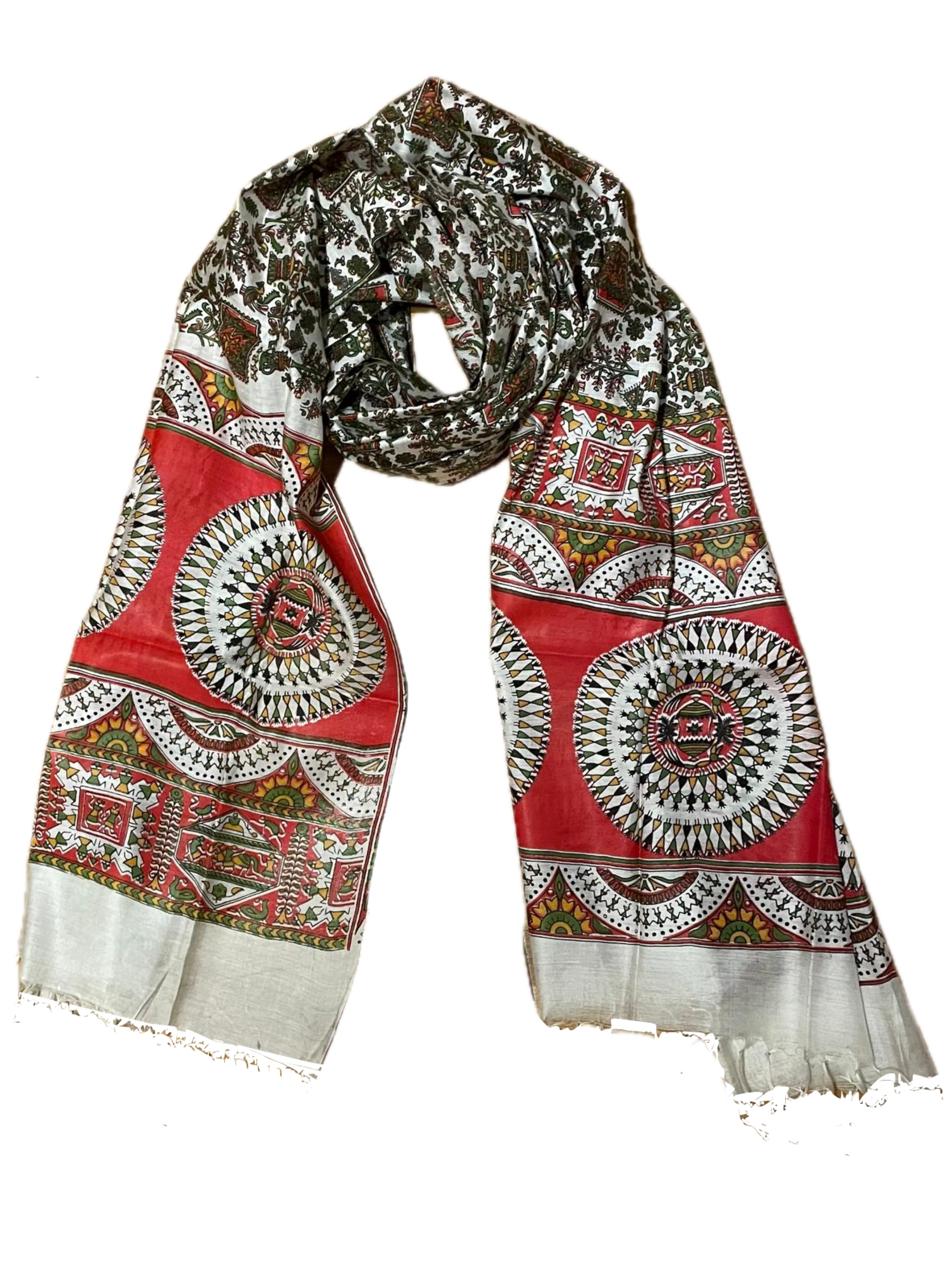 Handwoven Tussar Silk Dupatta/Stole