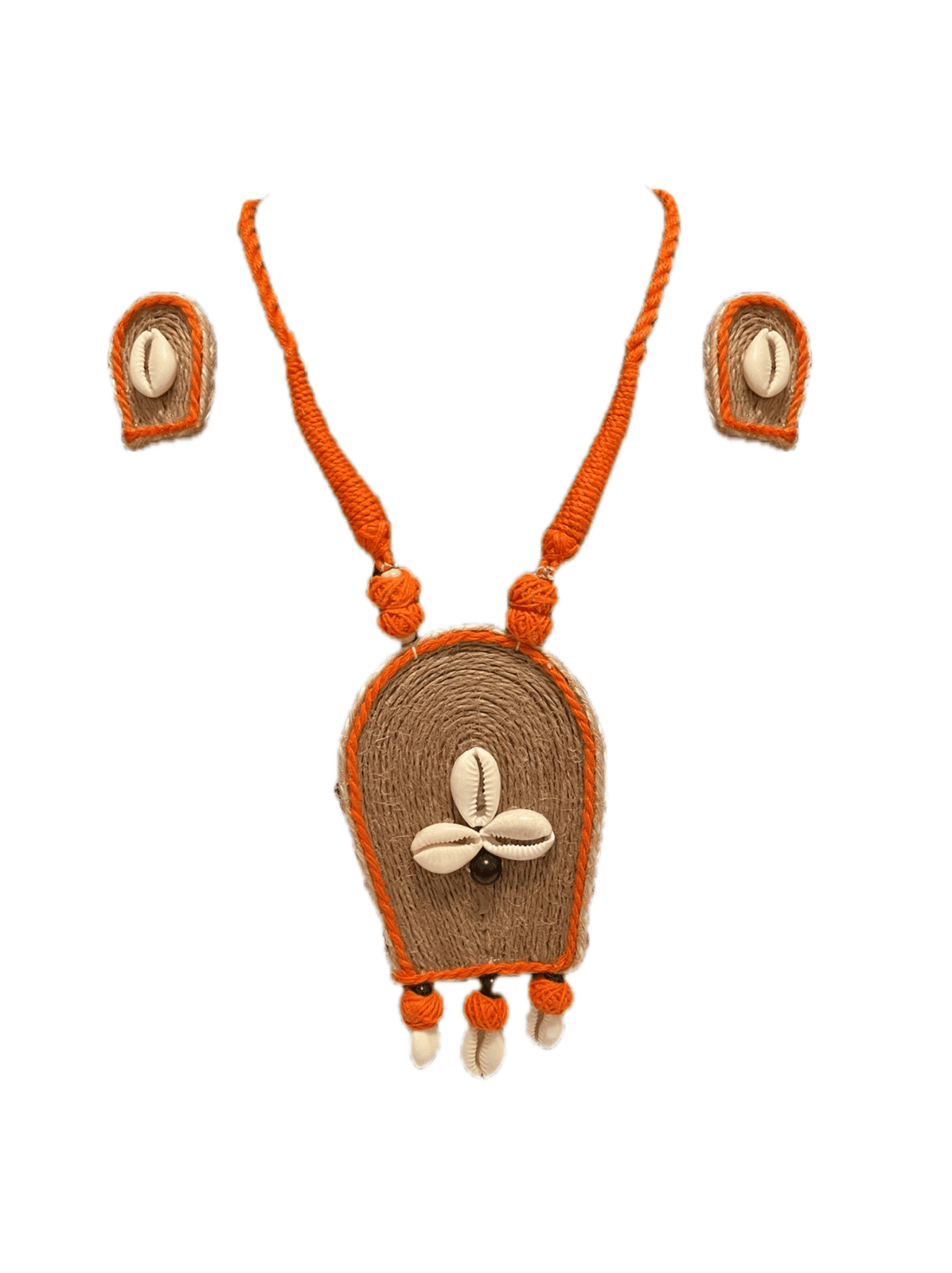 Kawri Orange Tassel Jewelry Set