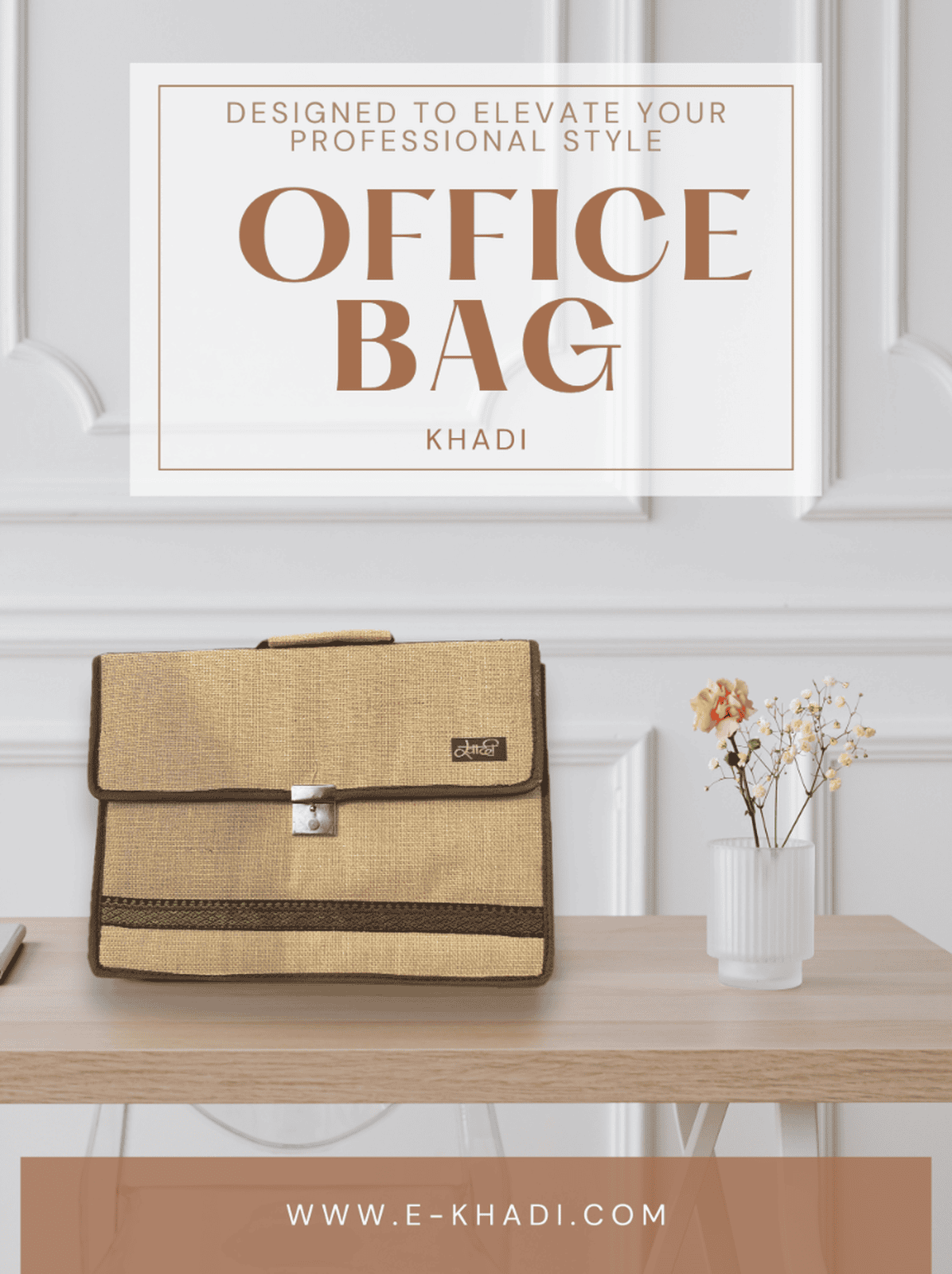 Jute Office Bag – Sustainable, Professional, and Stylish