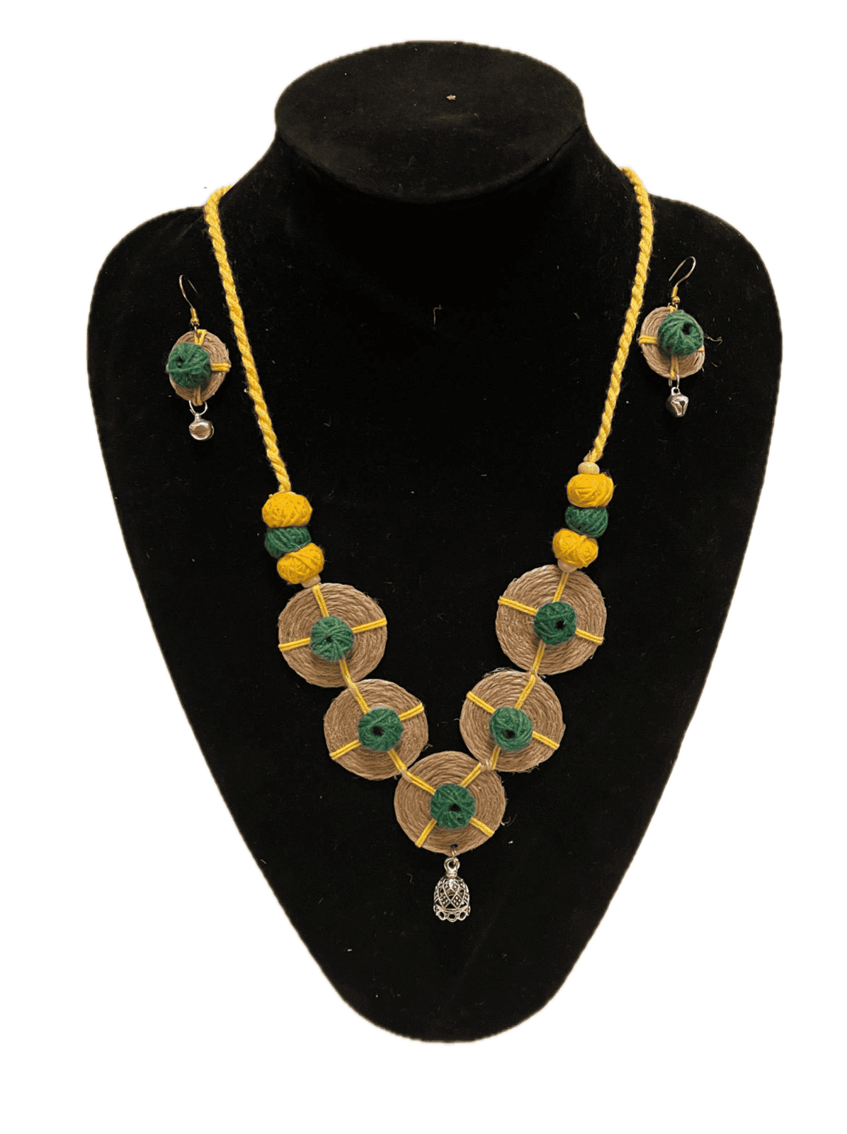 Coin Green Tassel Set