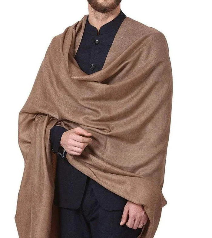 Kashmiri heavy wool gents plain shawl