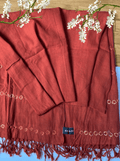 Handwoven Khadi Dupatta/Stole KHADI Maroon