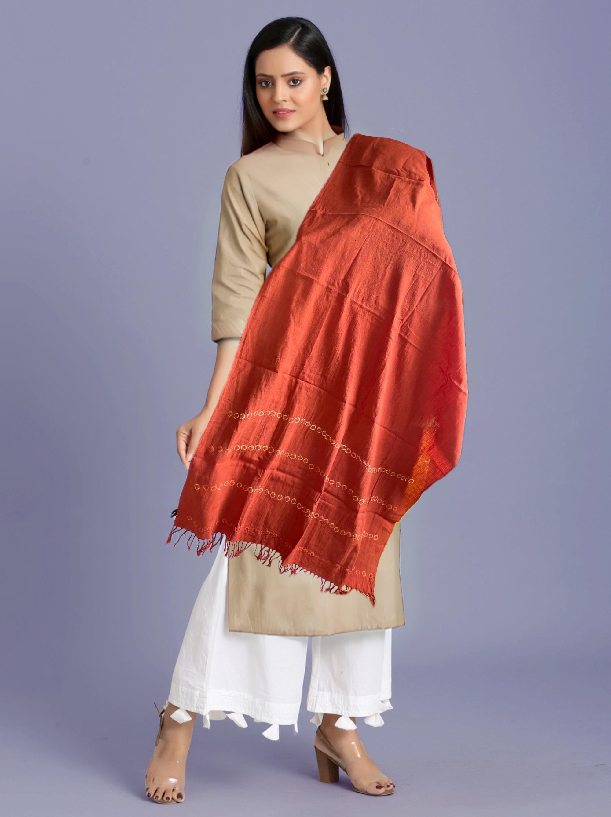 Handwoven Khadi Dupatta/Stole