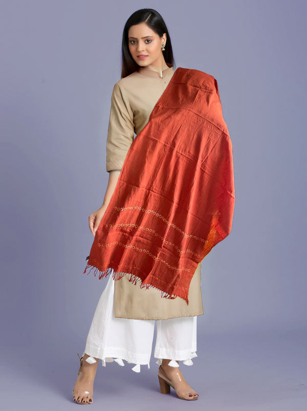 Handwoven Khadi Dupatta/Stole