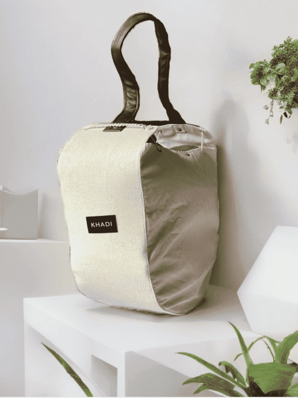 Khadi Handbag for women – Sustainable Tote Bag with Vegan Leather Handle - WOMEN | E-Khadi