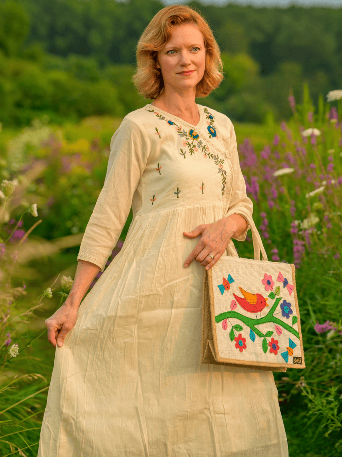 Elegant Khadi Cotton Dress | Shop E-Khadi USA Style Elegant Khadi Cotton Dress | Shop E-Khadi USA Style