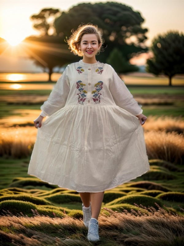 Khadi short frock design cheap