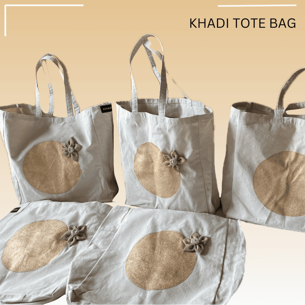 Khadi Cotton Women's Tote Bag – Sustainable, Stylish, and Handcrafted