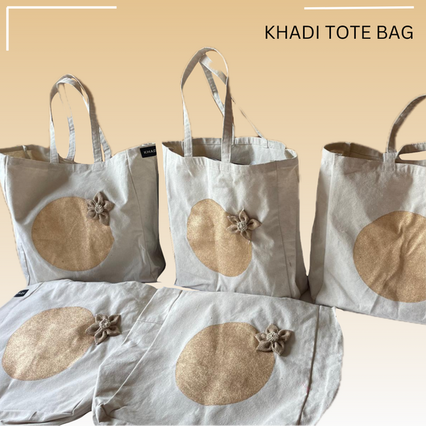 Khadi Cotton Women's Tote Bag – Sustainable, Stylish, and Handcrafted