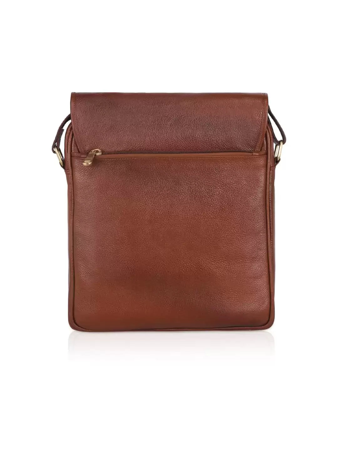 Men's messenger leather bag - Tan