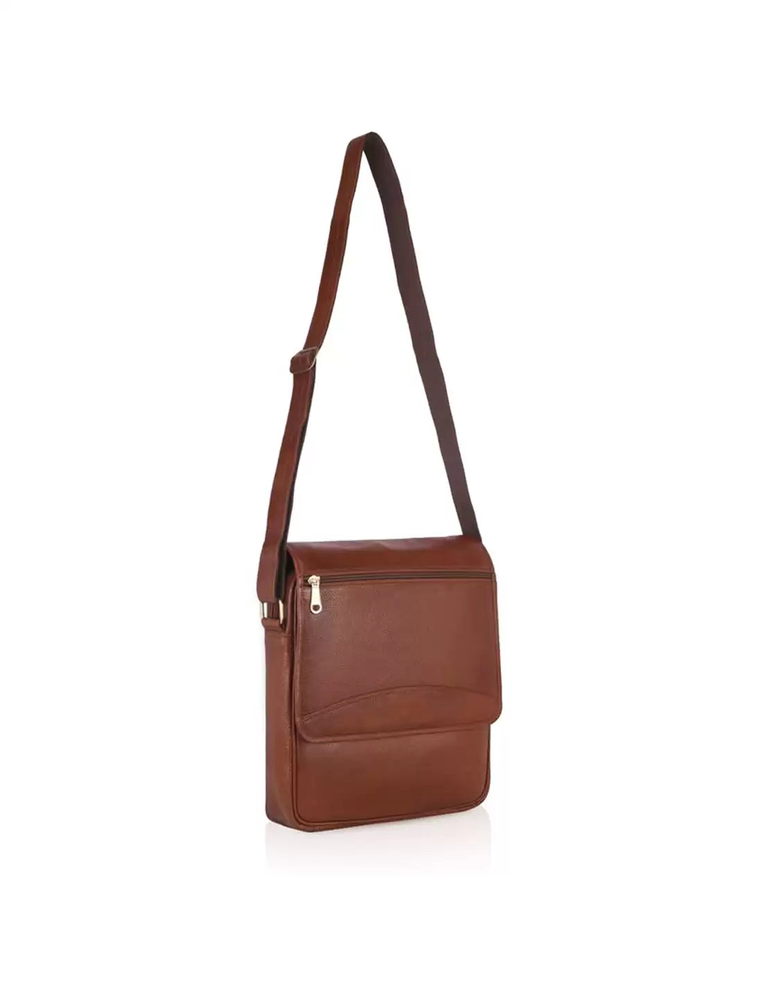 Men's messenger leather bag - Tan