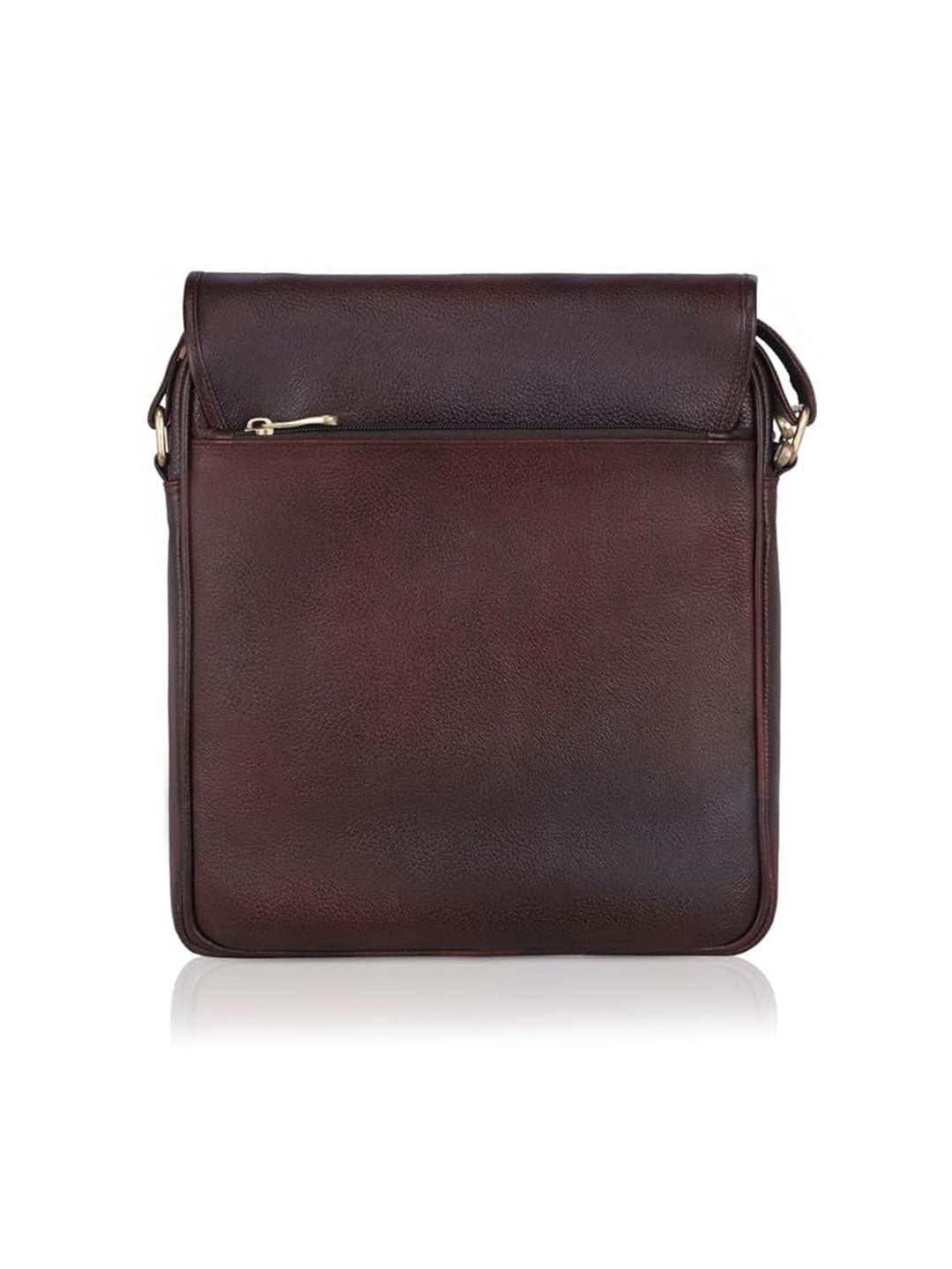 Men's messenger leather bag - Brown