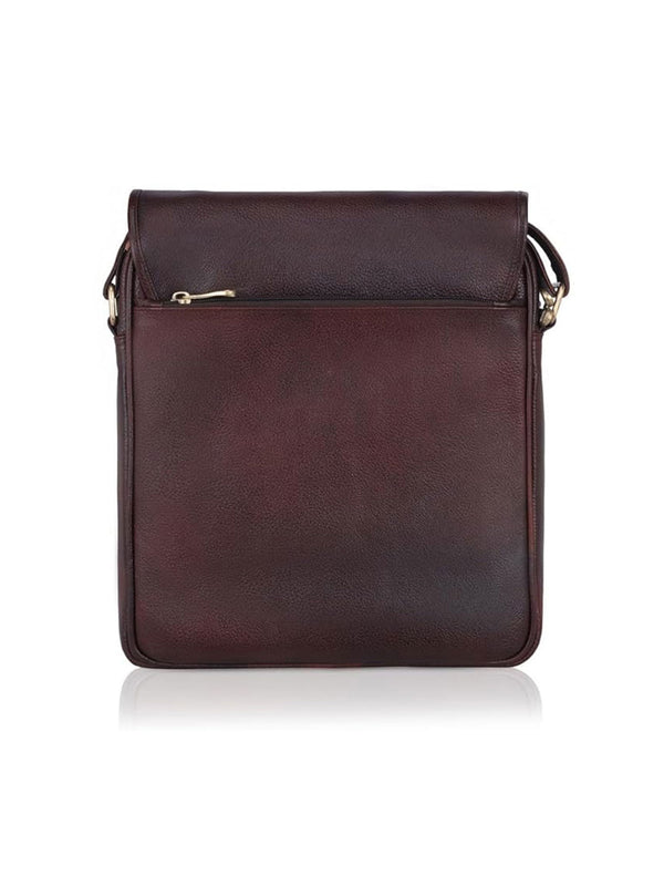 Men's messenger leather bag - Brown BROWN LEATHER MESSENGER