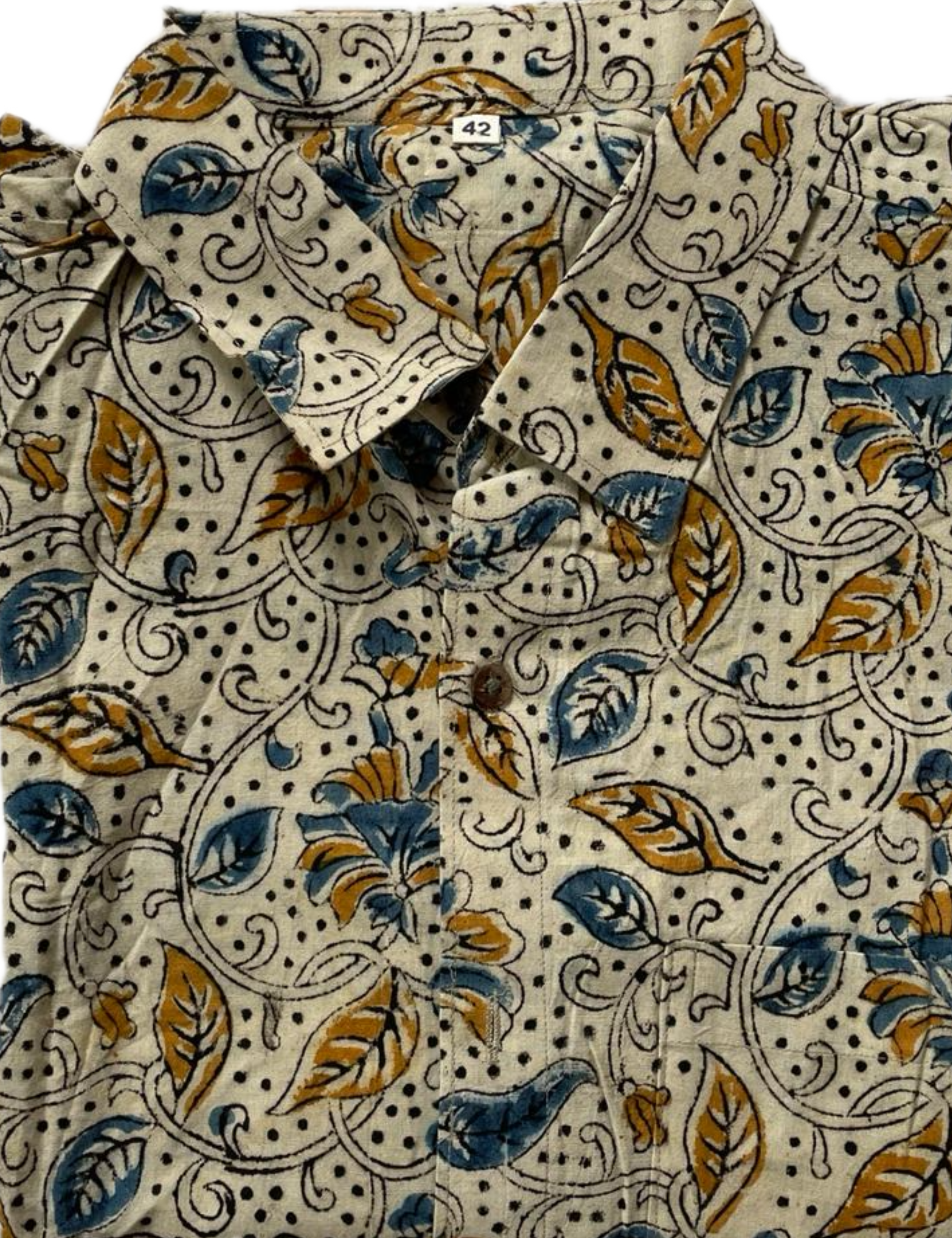 Handblock Printed Kalamkari Cotton Shirt