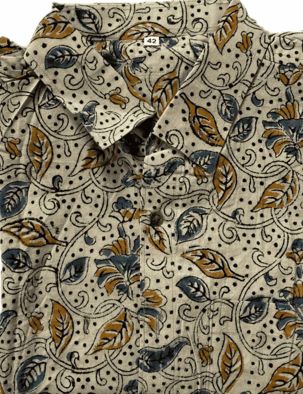 Handblock printed kalamkari cotton shirt