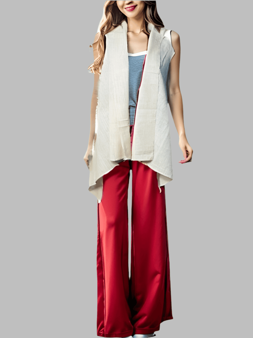 Khadi Cotton Long white Shrugs – Sustainable Style