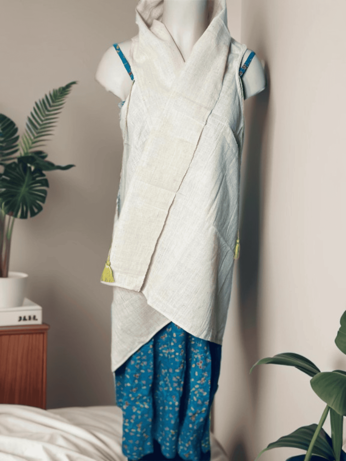 Khadi Cotton Long white Shrugs – Sustainable Style