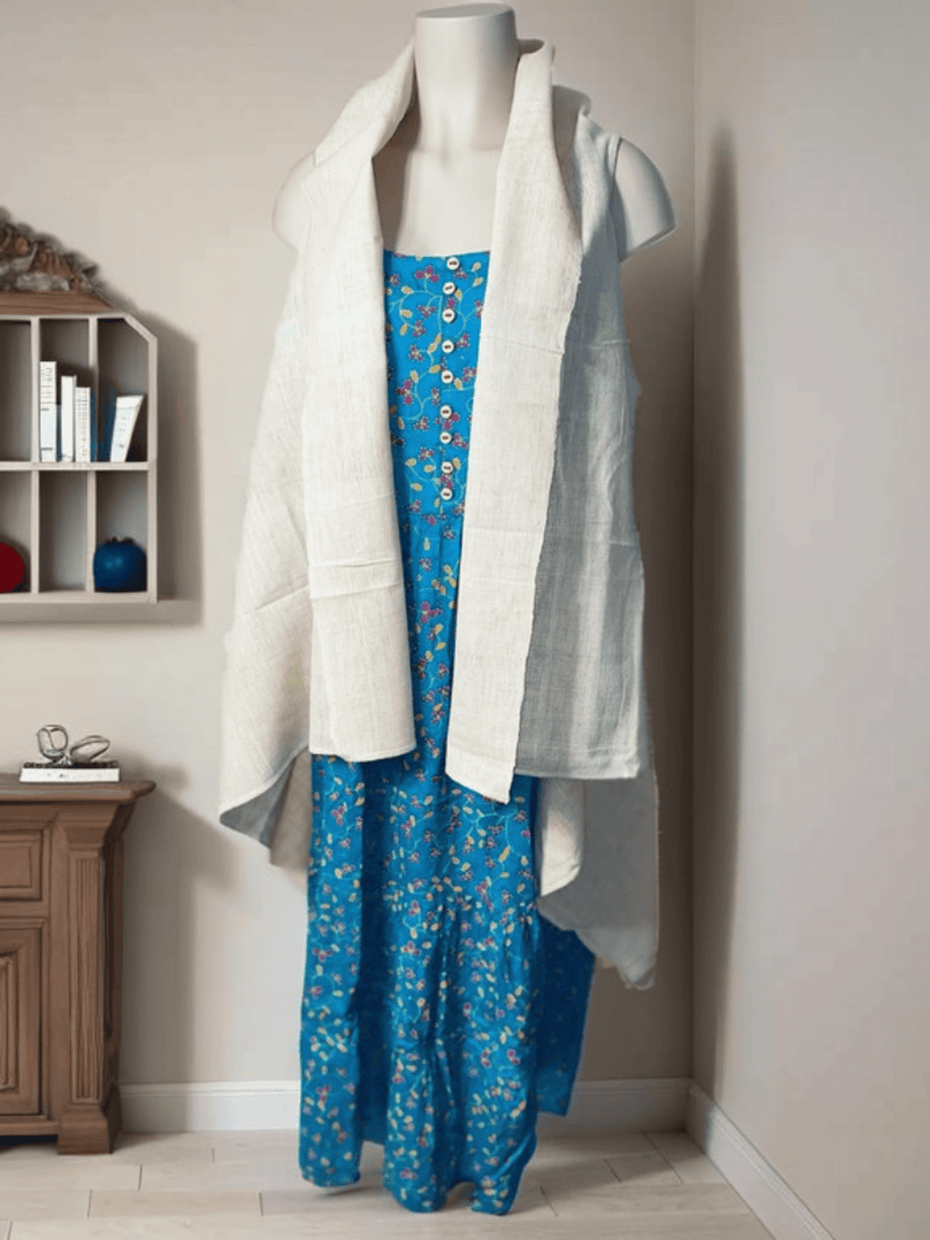 Khadi Cotton Long white Shrugs – Sustainable Style